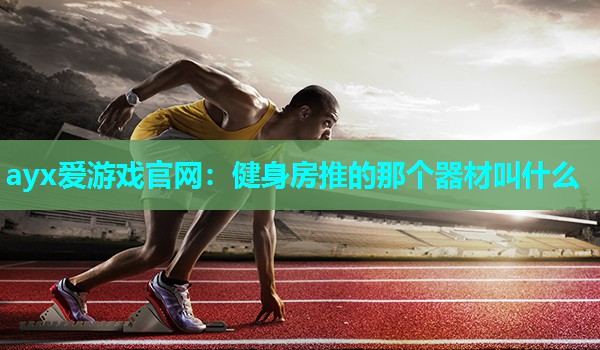健身房推的那个器材叫什么